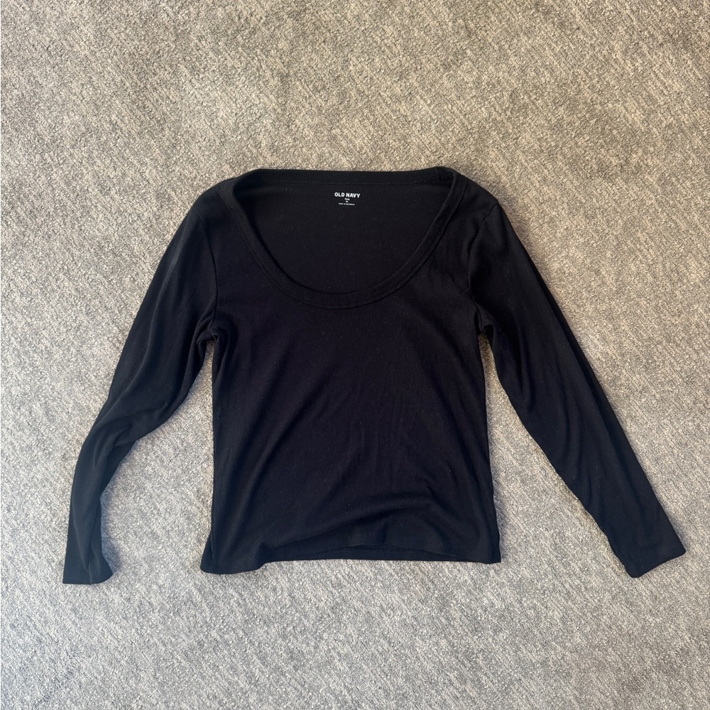 Black Long Sleeve Top